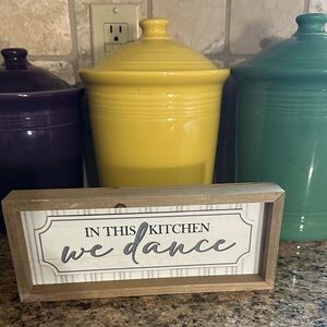 Wooden Kitchen Sign with Inspirational Quote